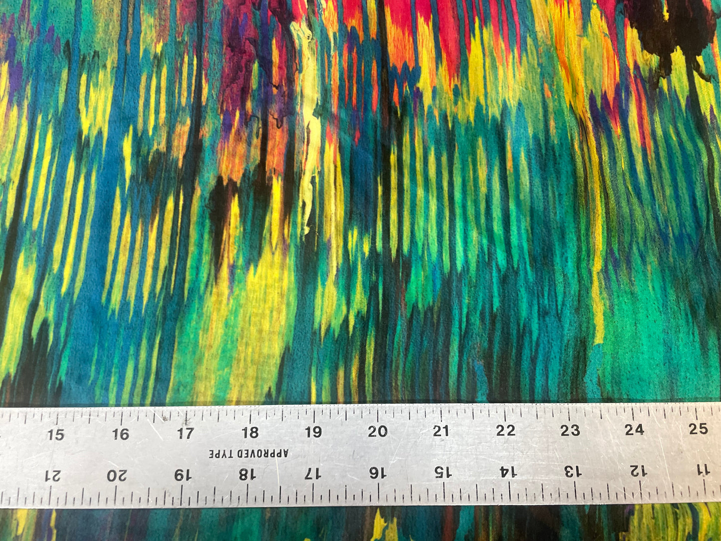 Digital Printed Rayon Charmeuse - Abstract Multicolor