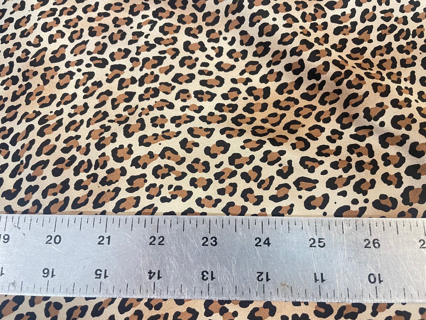 Printed Silk Crepe De Chine - Mini Cheetah