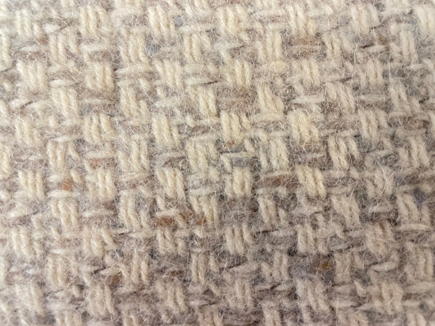 Tweed Melton Wool - Ivory & Oatmeal