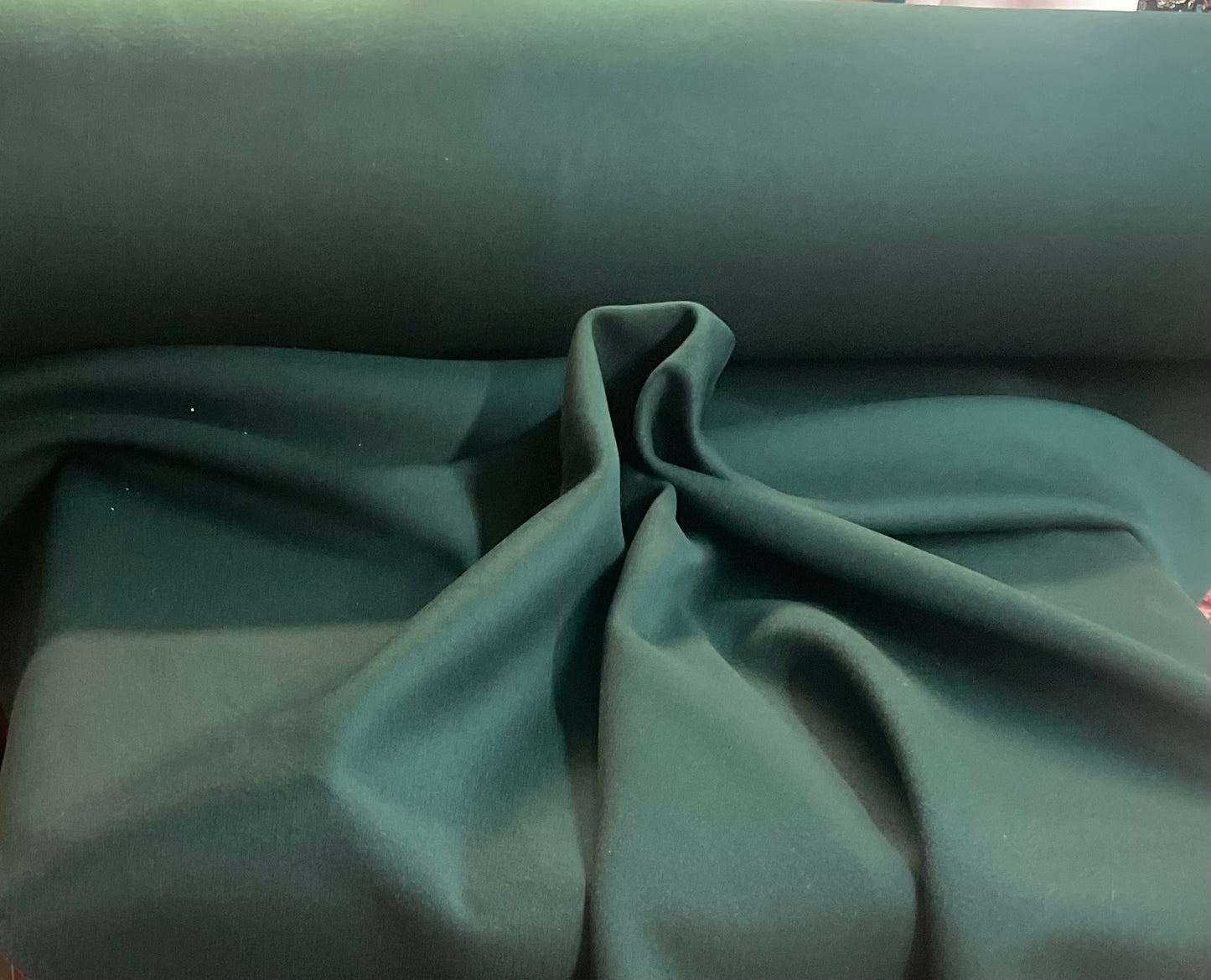 Melton Wool - Emerald Green