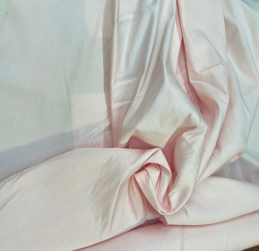 Stretch Baby Pink Pearl Linen
