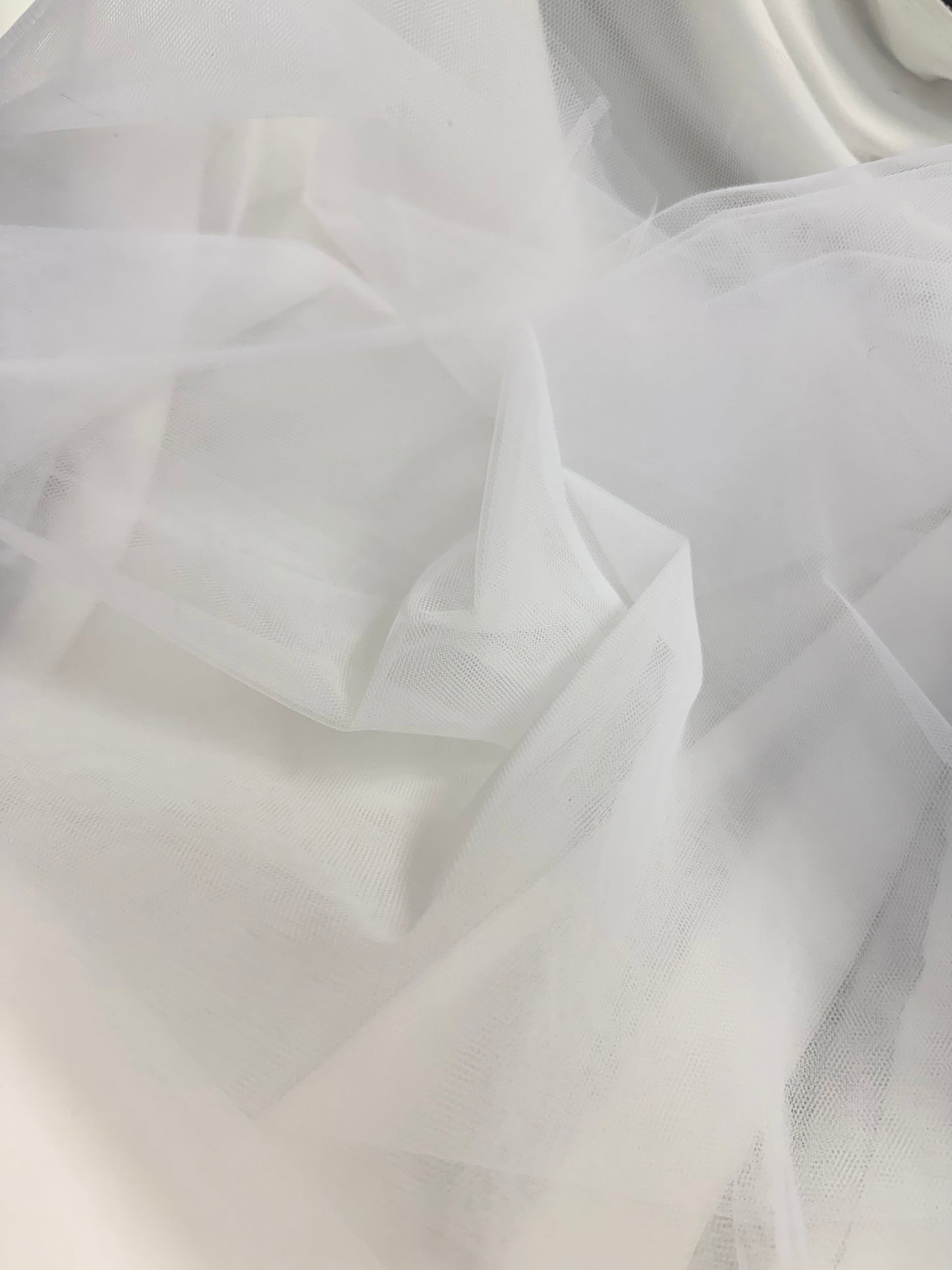 Polyester Tulle - Bridal White