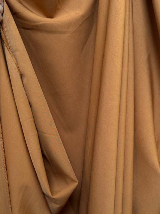Stretch Fine Twill Poly Rayon Suiting - Burnt Orange