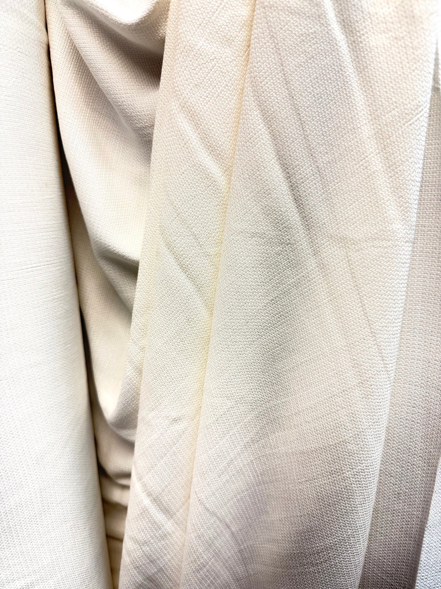 Textured Woven Rayon - Off-White