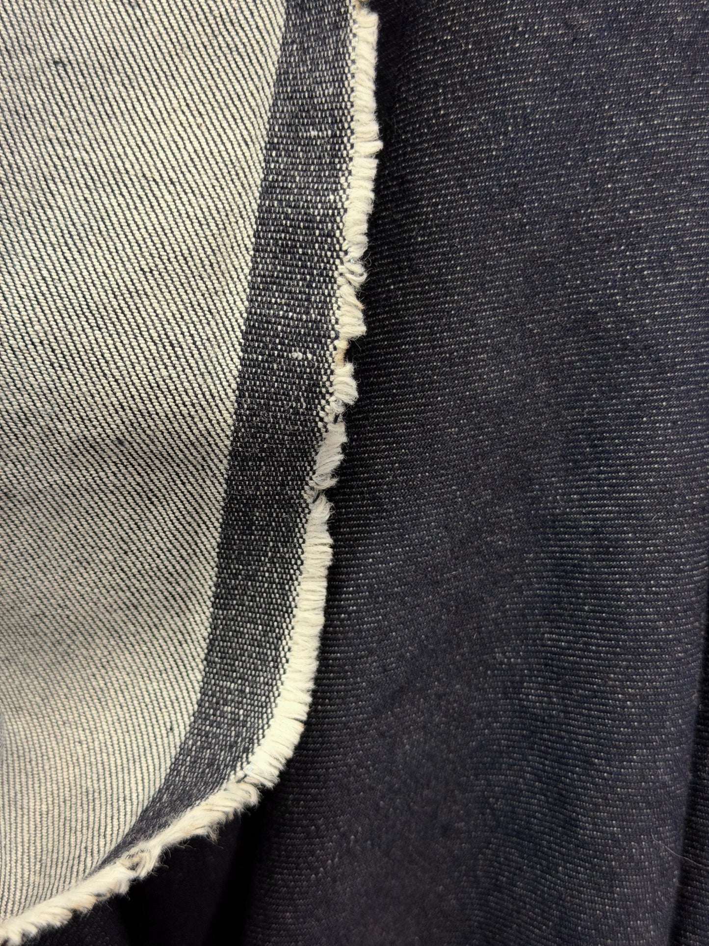 Cotton Stretch Denim - Dark Wash Blue