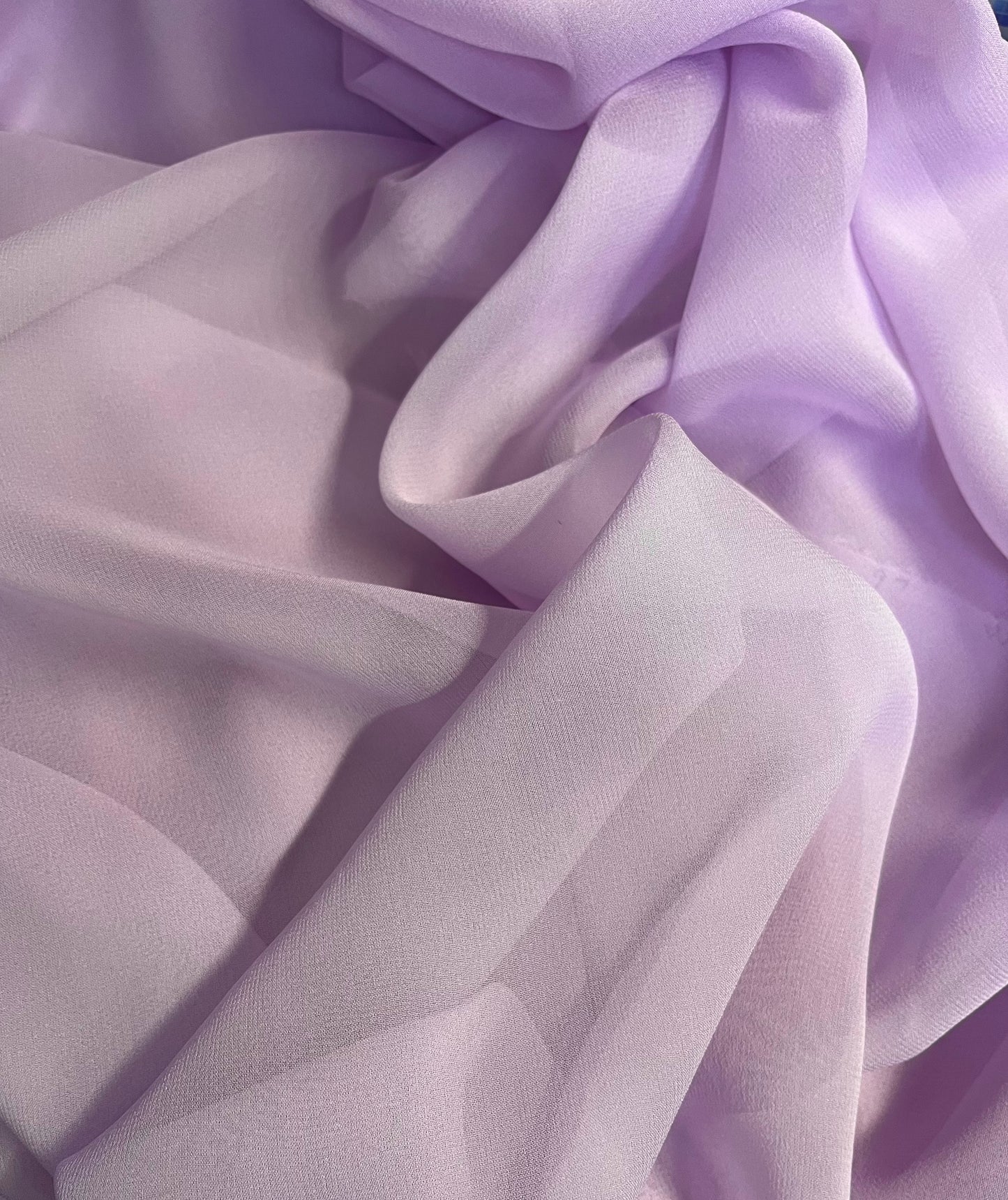 Silk Chiffon Wide - Lilac Purple