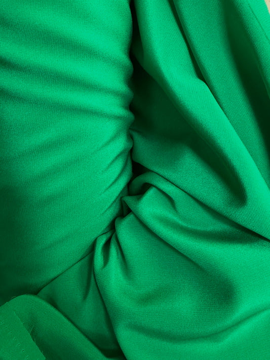 Stretch Silk Crepe de Chine - Medium Green