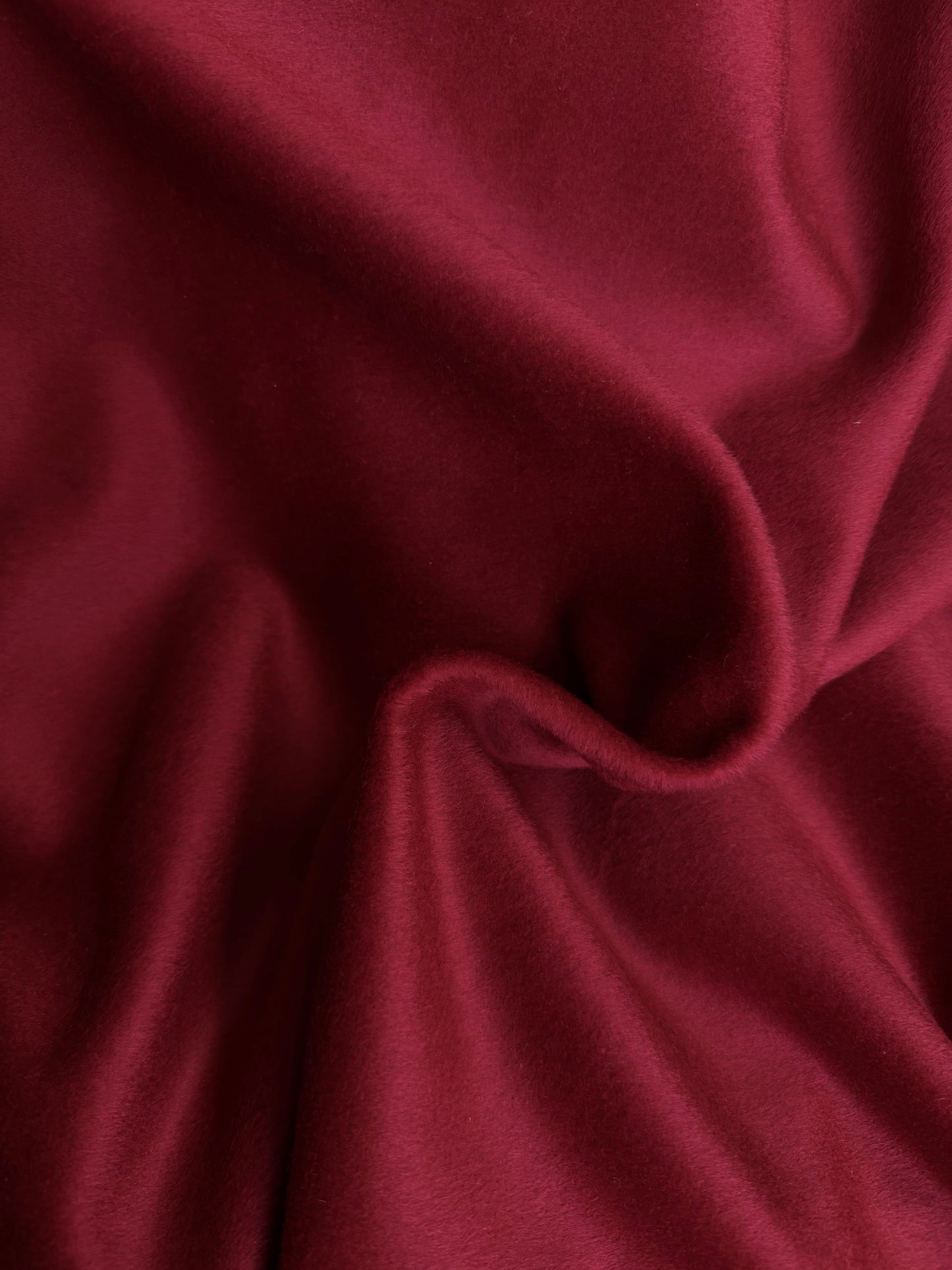 Heritage Label - Designer Italian Cashmere Wool - Dark Red