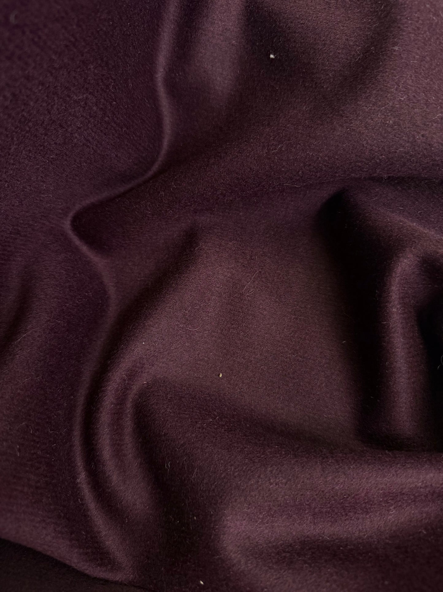 Heritage Label - Italian Melton Twill Wool - Deep Purple