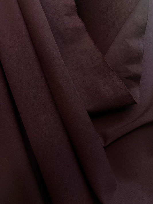 Italian Cotton Double Knit - Burgundy Heather