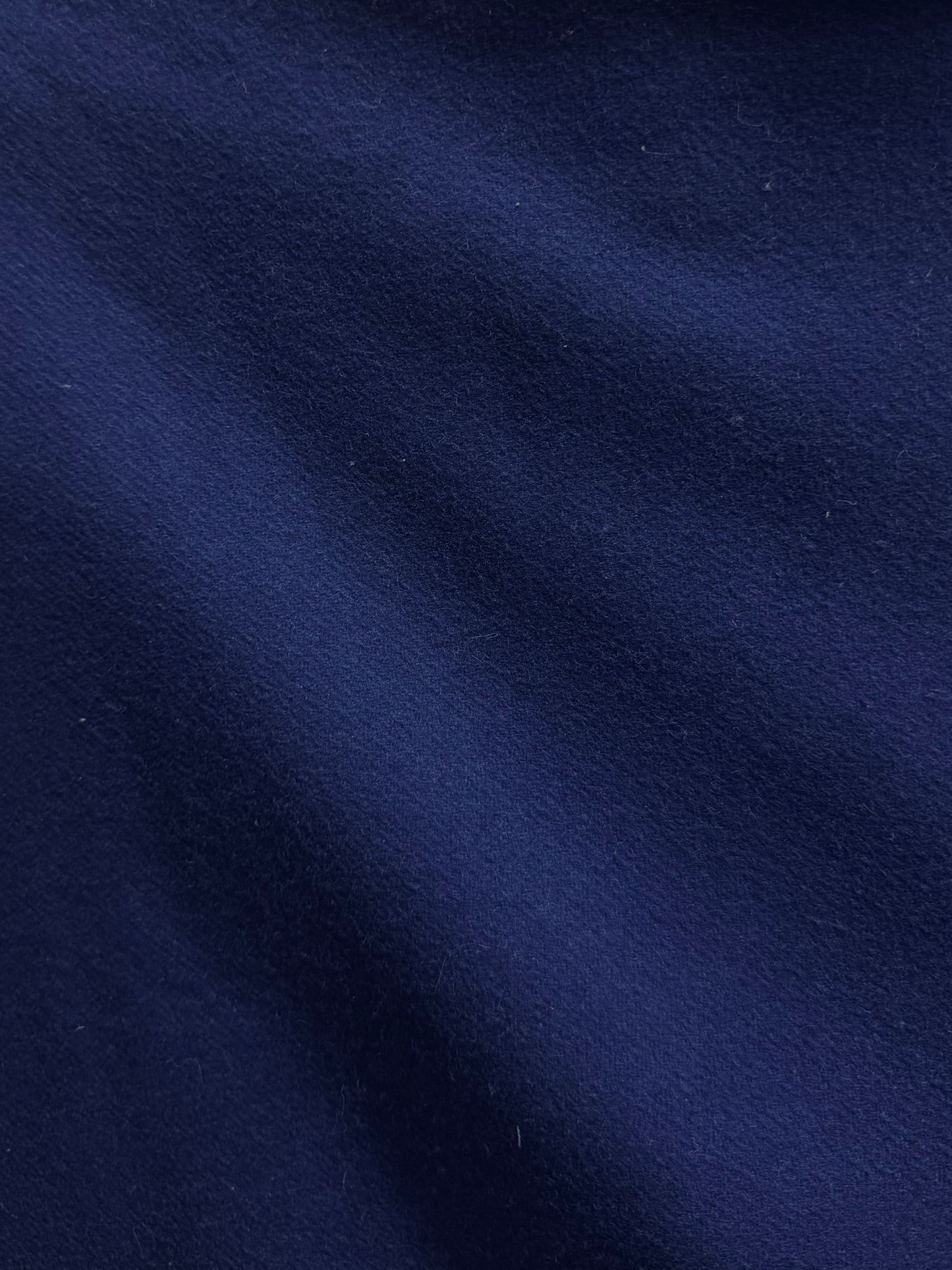 Heritage Label - Italian Melton Twill Wool - Ocean Blue