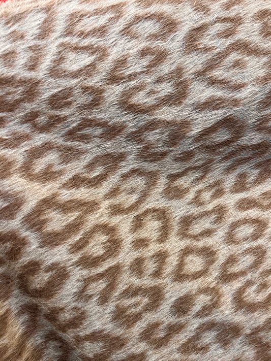 Italian Designer Alpaca Wool - Natural Cheetah