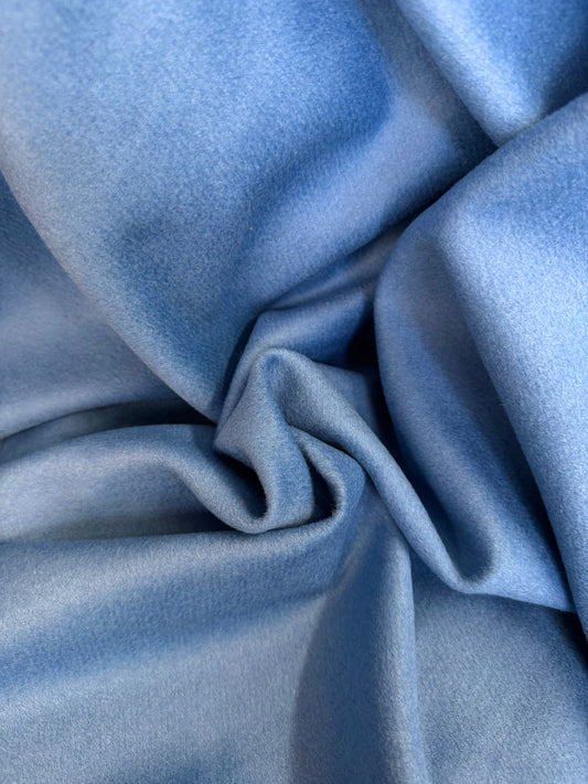 Heritage Label - Italian Flannel Camel Hair Wool - Periwinkle Blue