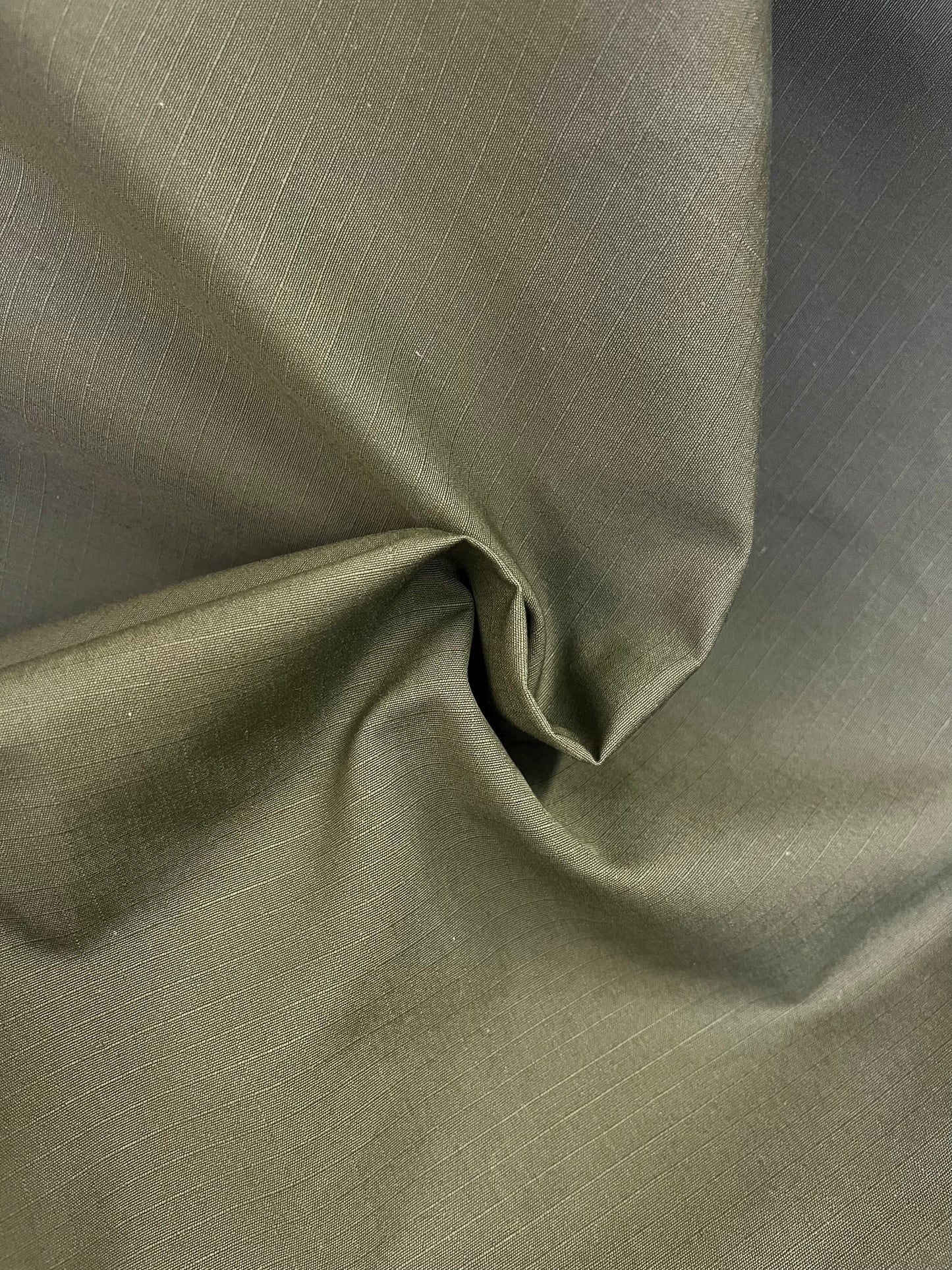 USA Cotton & Nylon Ripstop - Olive Green