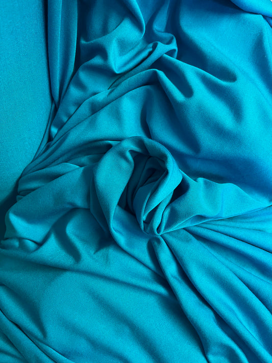 Italian Designer Rayon Jersey - Aqua Blue