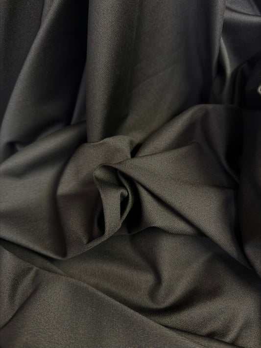 Poly Rayon Jersey - 4-Way Stretch - Jet Black