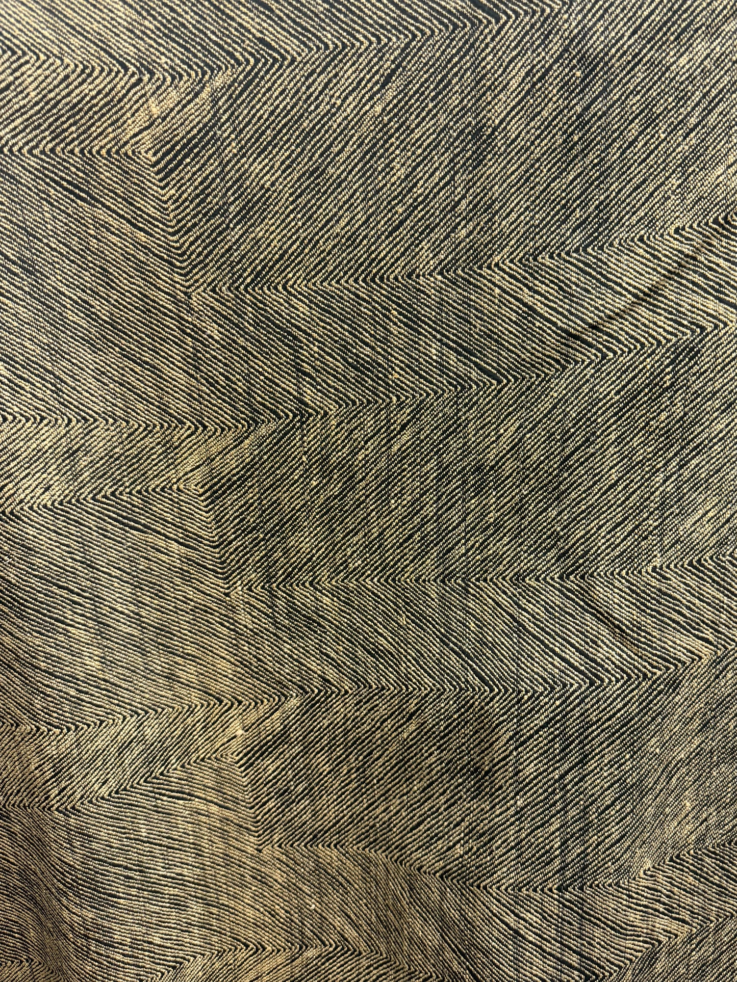 Heritage Label - Textured Italian Poly Wool Gaberdine - Yellow & Black