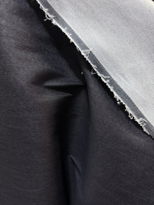 Cotton Denim - Indigo Charcoal