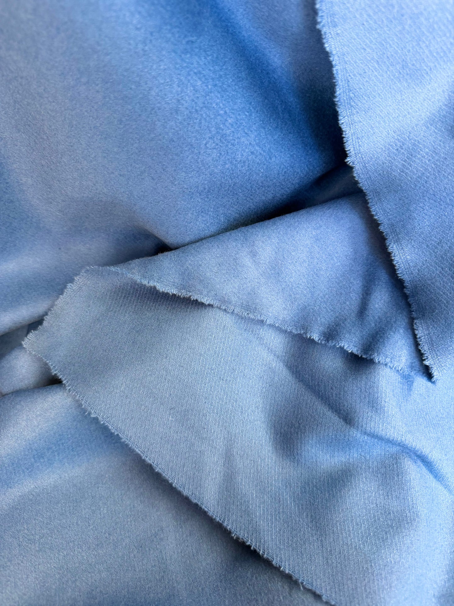 Heritage Label - Italian Flannel Camel Hair Wool - Periwinkle Blue