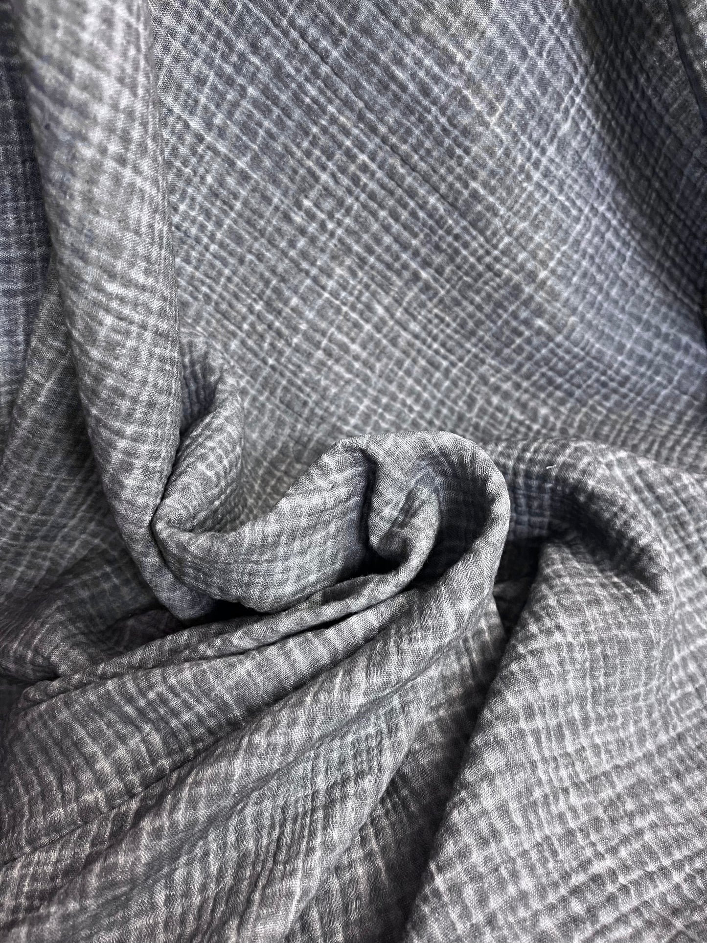 Double Gauze - 100% Cotton - Washed Indigo