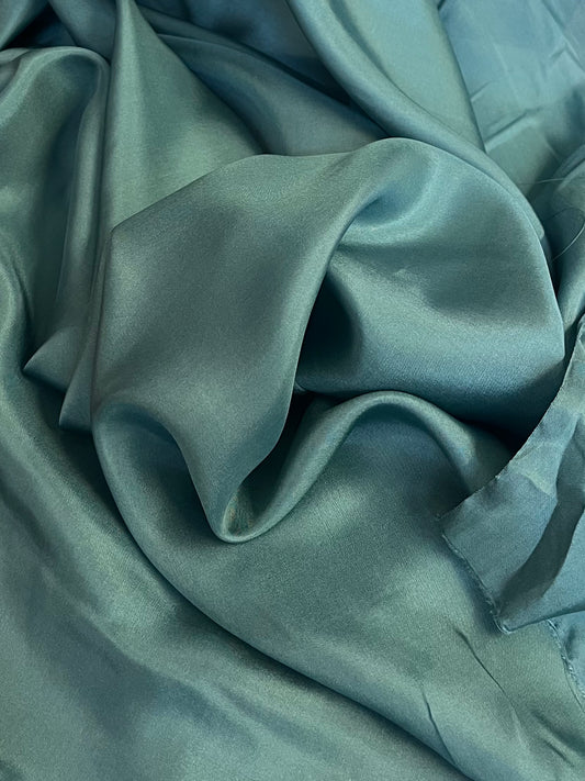 100% Silk Habotai Lining - Aqua