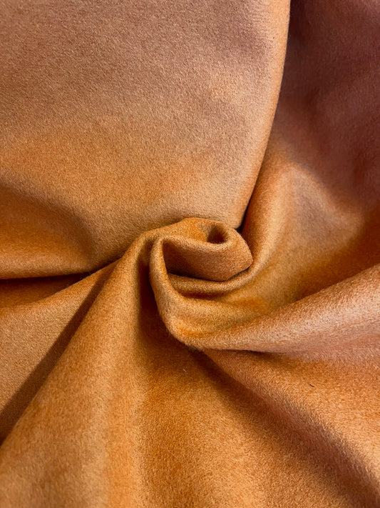 Lightweight Melton Wool Suiting - Harvest Orange