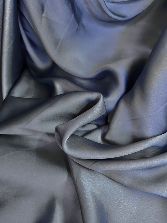 Light Weight Poly Satin - Slate Blue