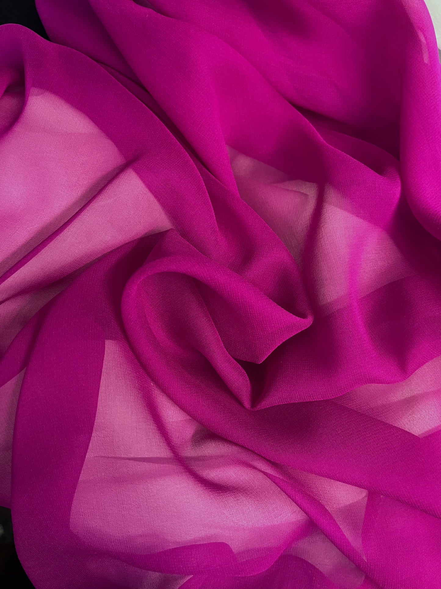 Silk Chiffon - Berry Pink