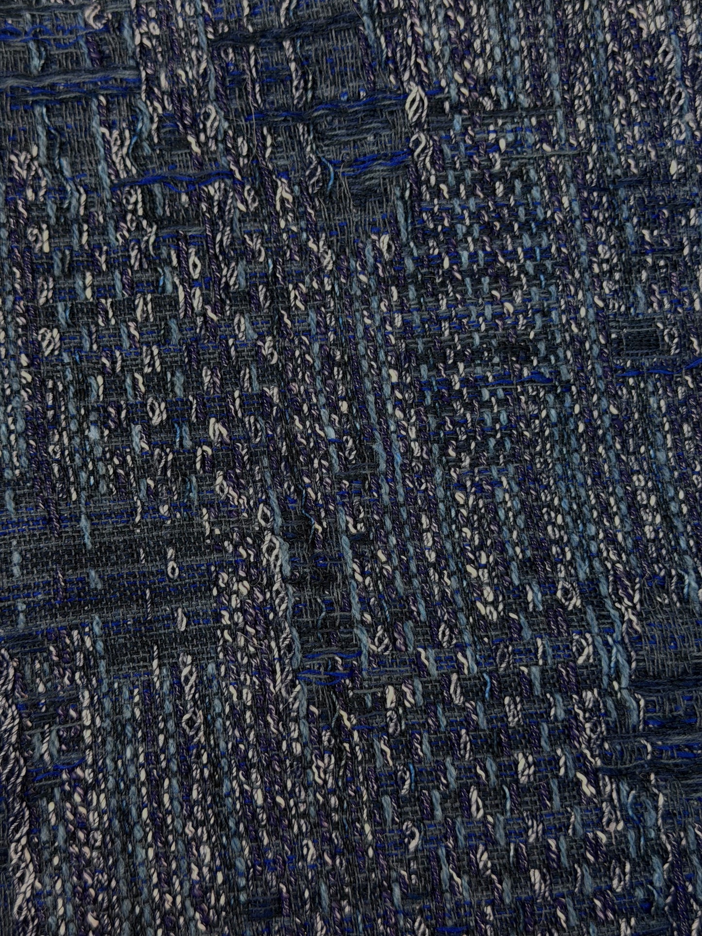 Denim Look Poly Rayon Woven Boucle - Blue