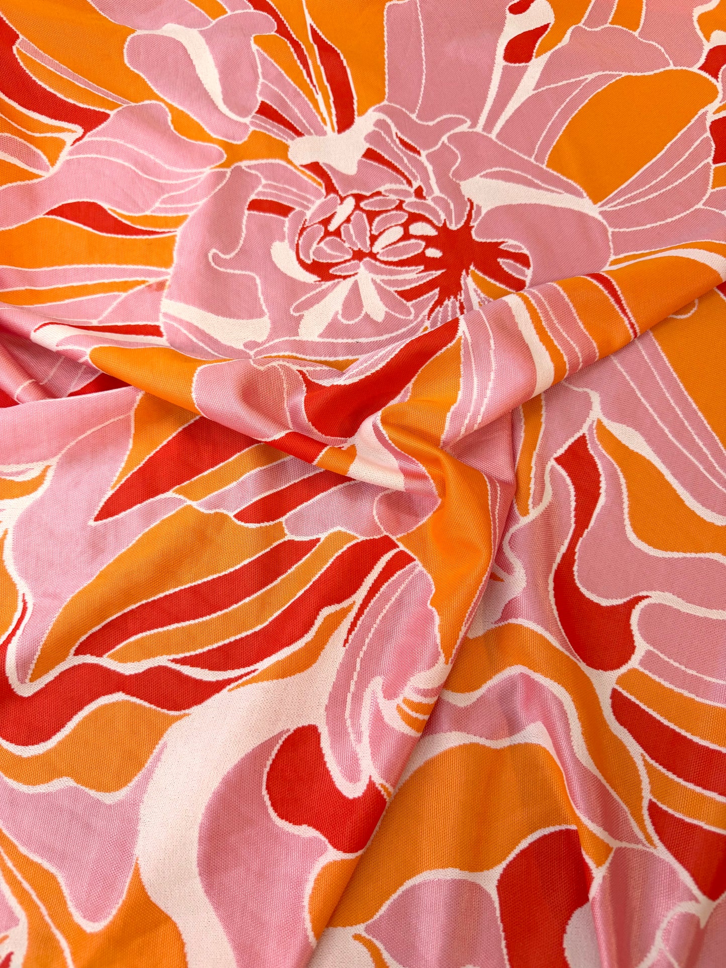 Poly Rayon Jersey - Jumbo Tropical Floral