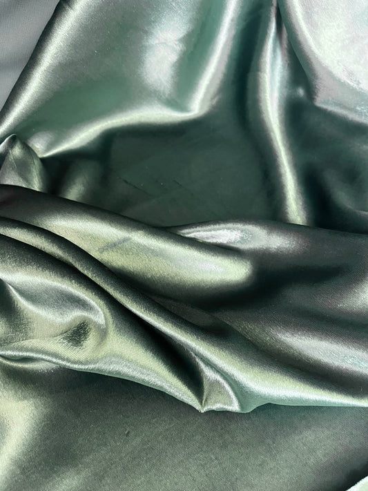 Italian Silk Velvet - Frosty Green