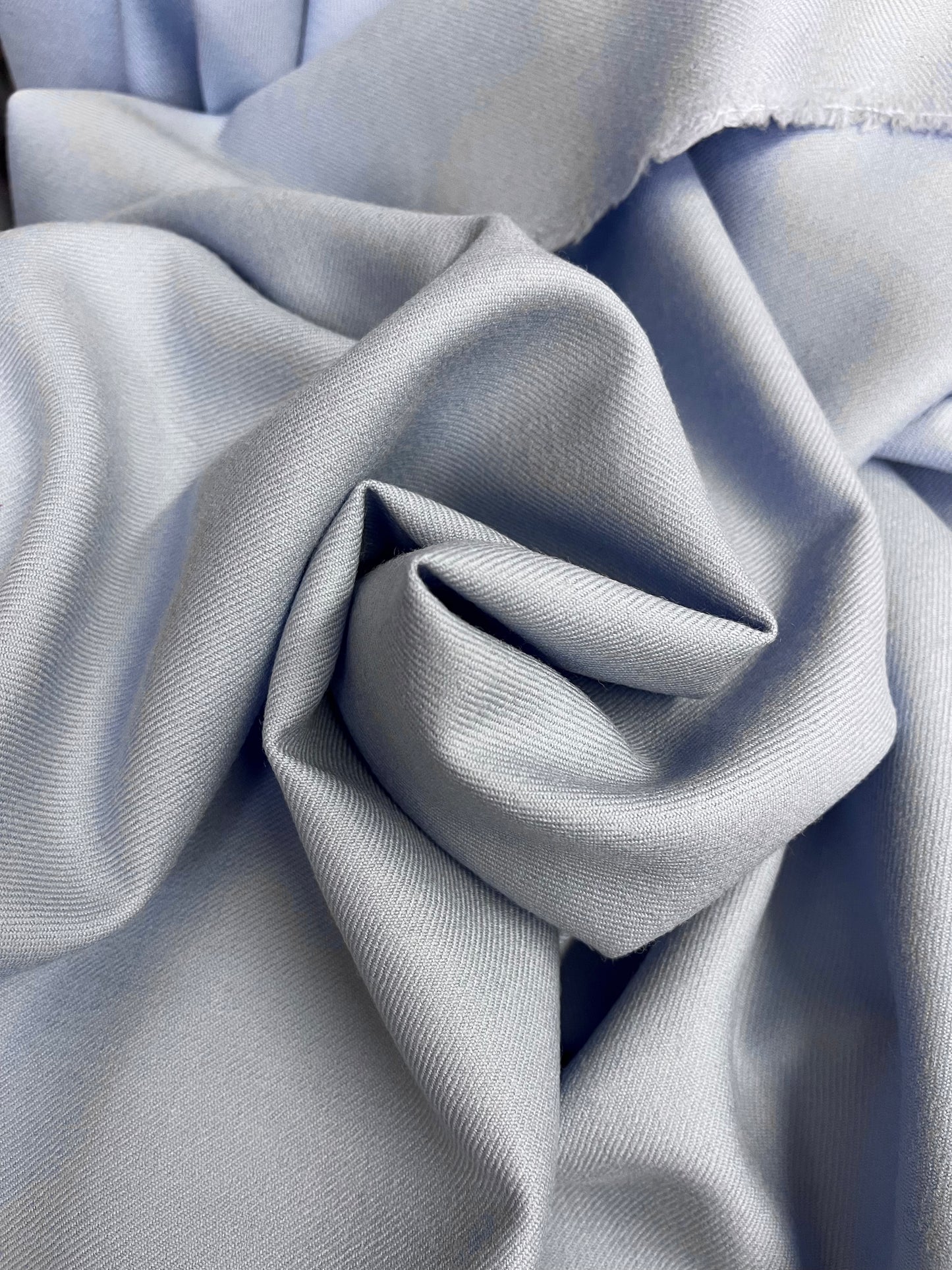 Designer Italian Twill Wool - Sky Blue