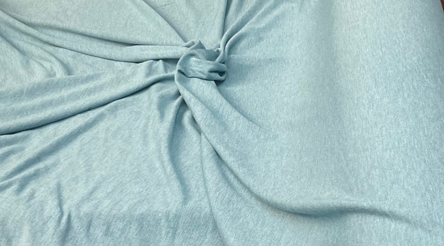 Cotton Jersey - Aqua Blue Heather