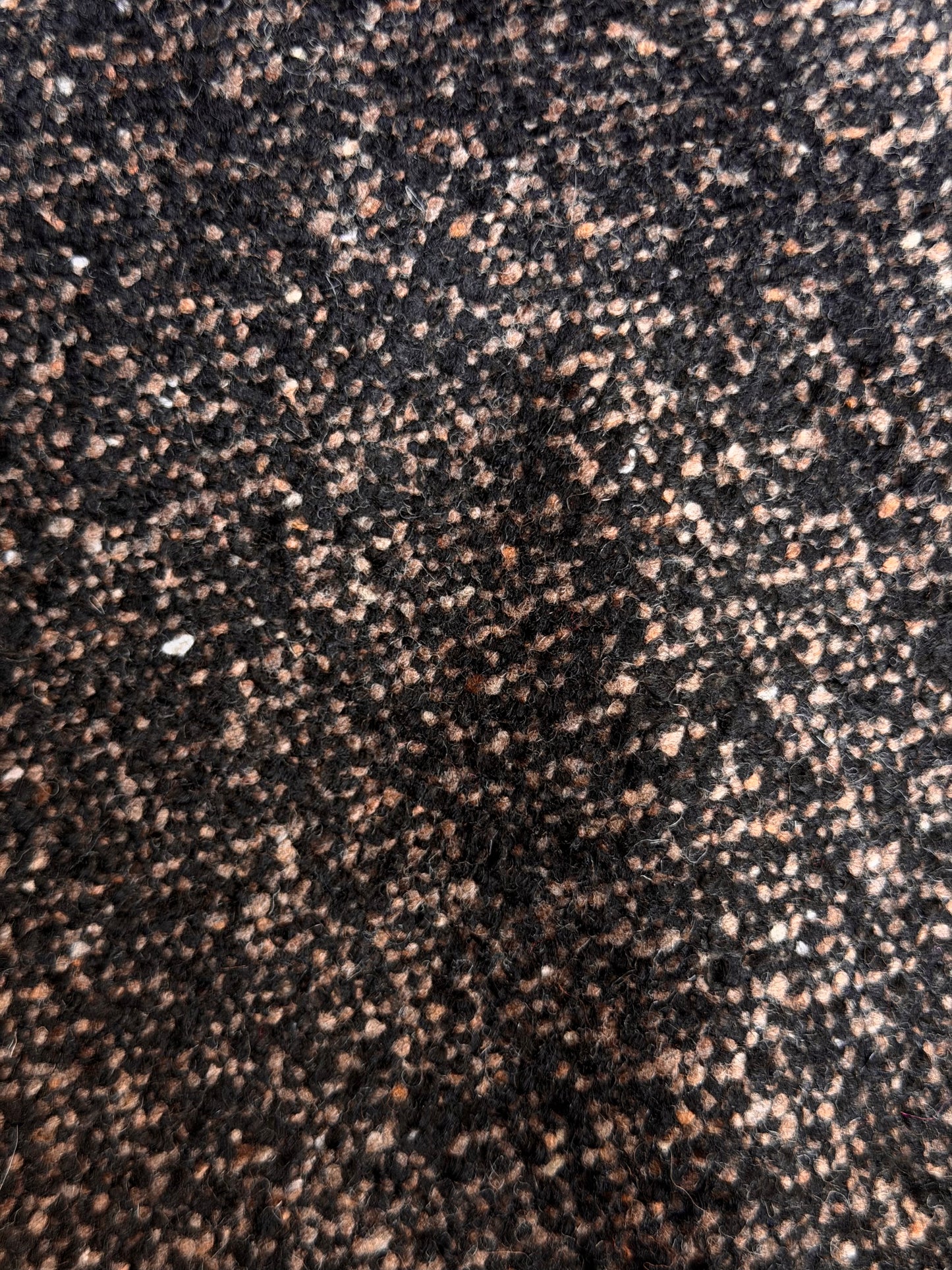 Heritage Label - Italian Designer Wool Boucle - Black & Tan