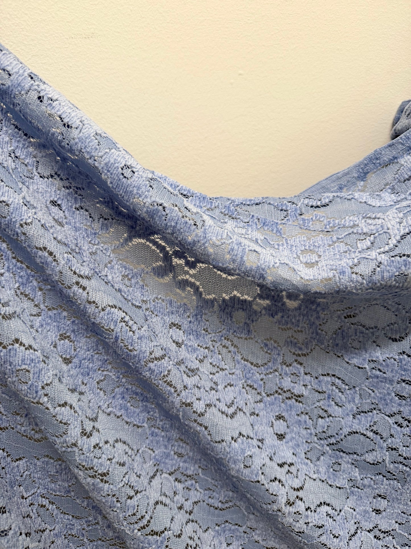 Italian Chenile Stretch Lace - Light Blue