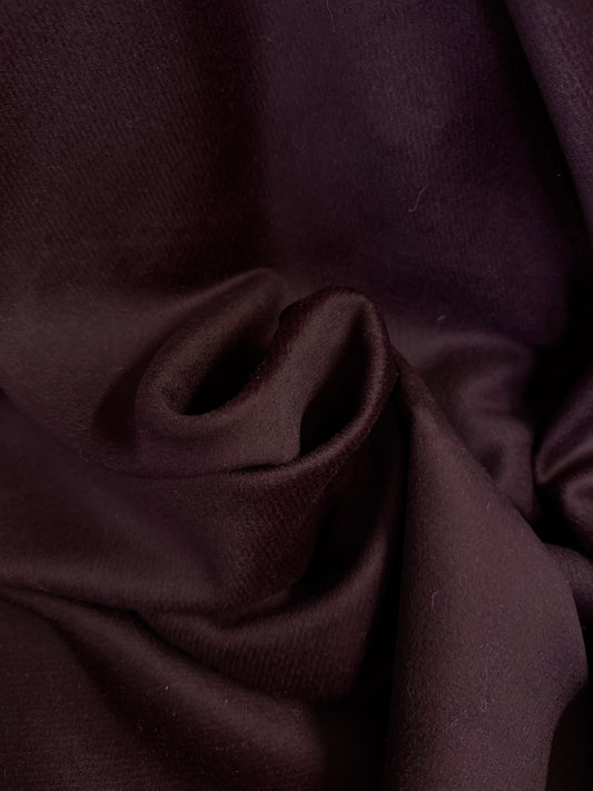Heritage Label - Italian Cashmere Wool - Burgundy Purple