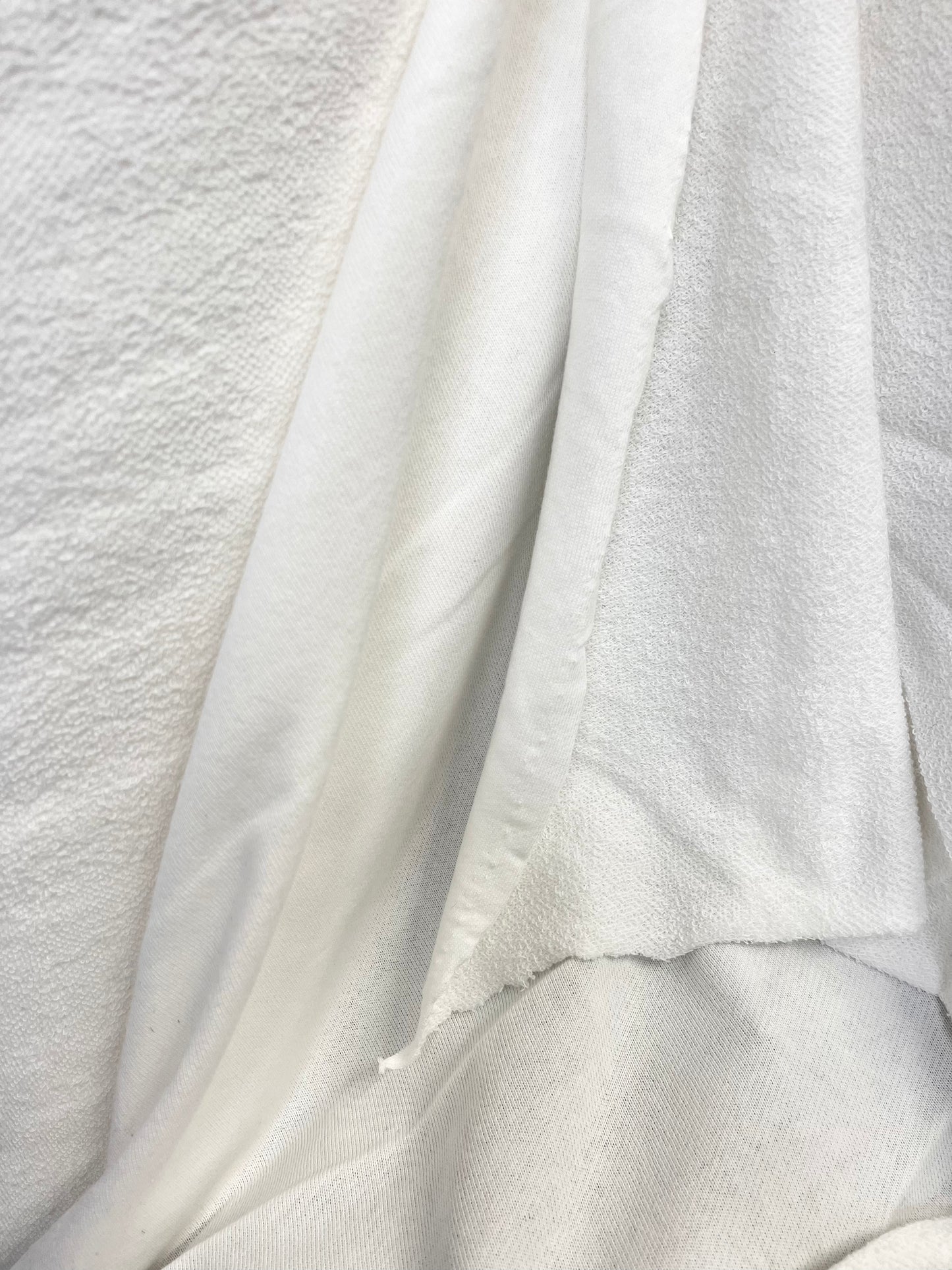 Cotton French Terry - Ivory White