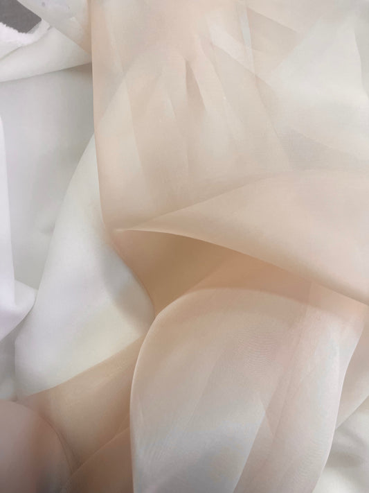 Silk Organza Wide - Medium Weight - Pink Beige
