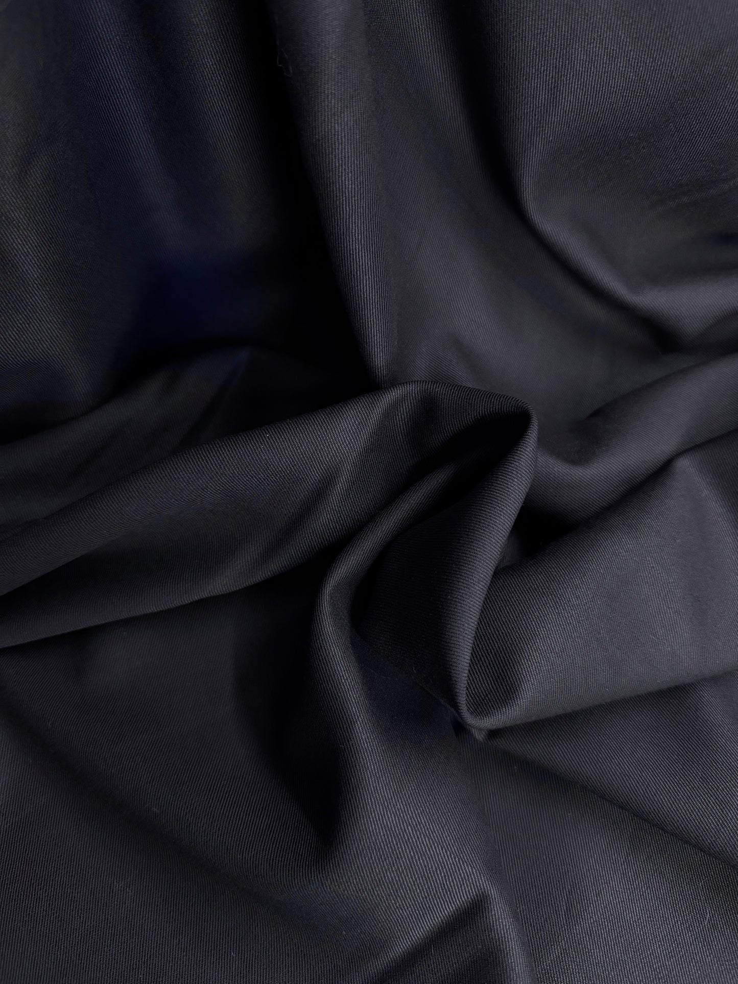Wool Twill Suiting - Dark Navy