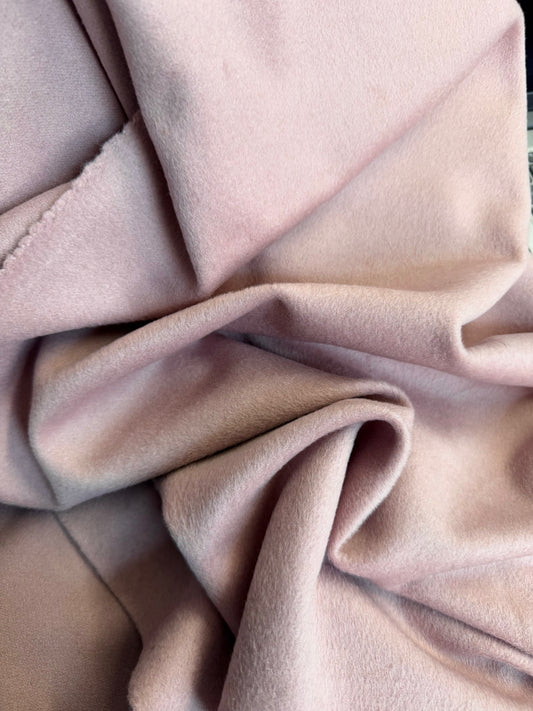 Heritage Label Italian Melton Wool - Faded Pink