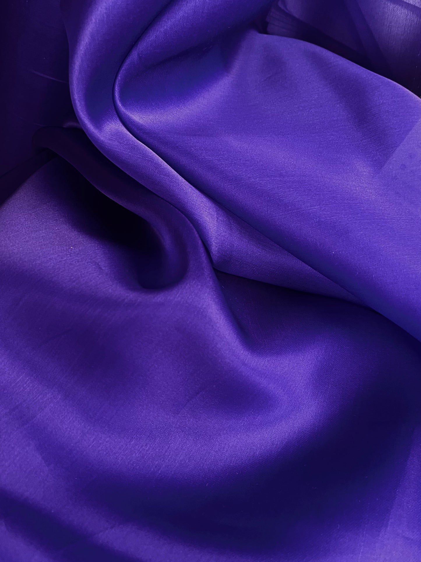 Silk Organza - Satin Face - Royal Purple