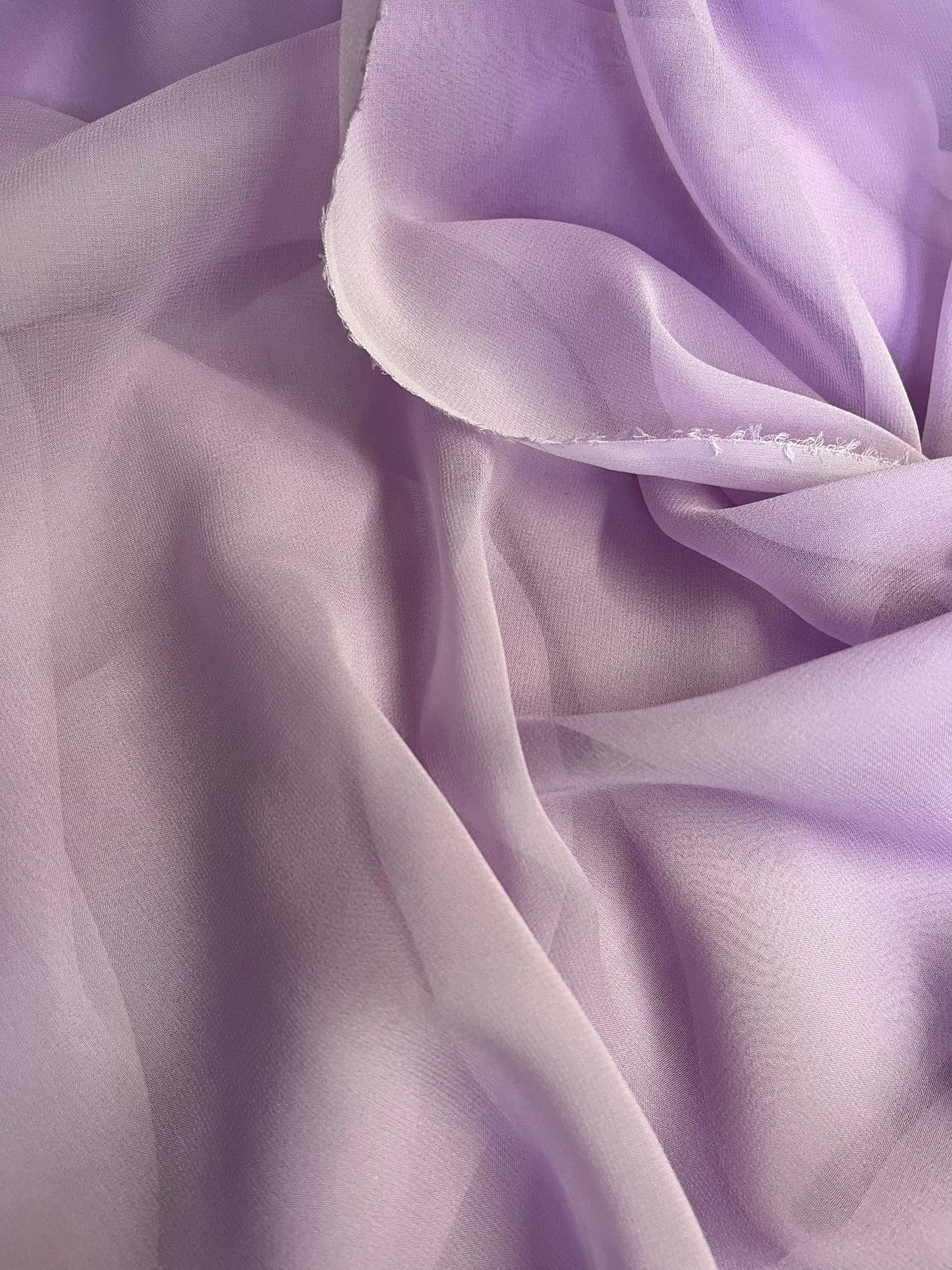 Silk Chiffon Wide - Lilac Purple