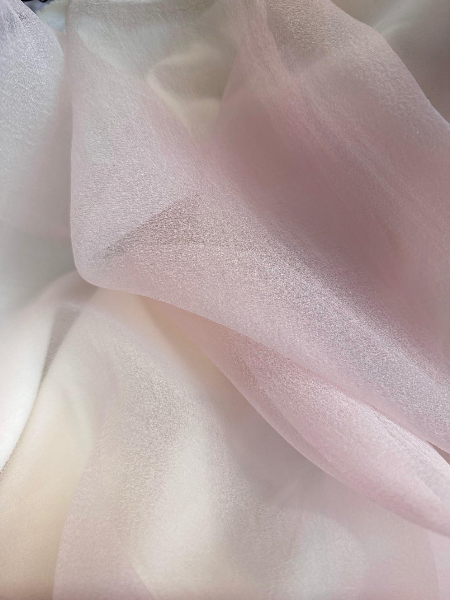 Textured Japanese Poly Organza - Light Pink