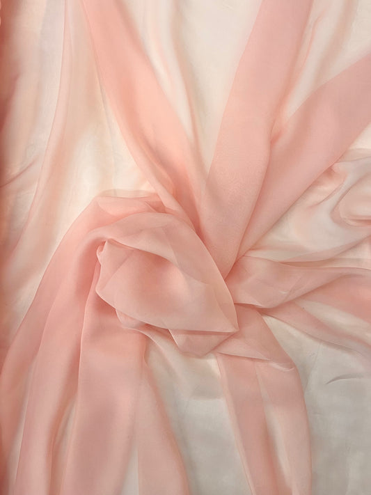 Silk Chiffon Wide - Blush Pink