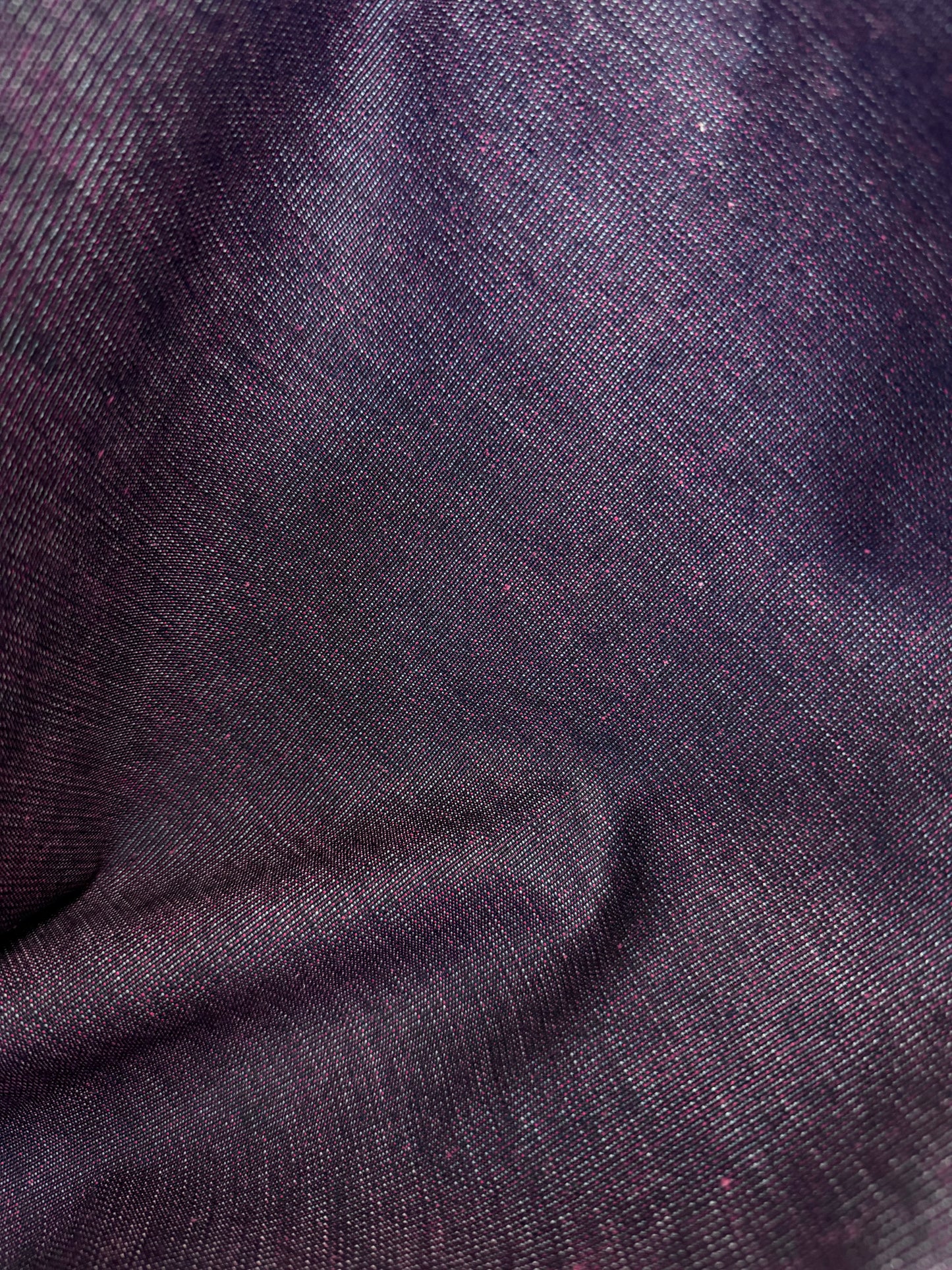 Japanese Iridescent Two-Tone Cotton Denim - Red & Blue