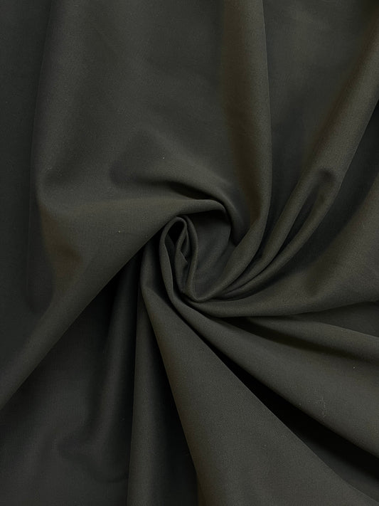 Italian Stretch Cotton - Dark Green