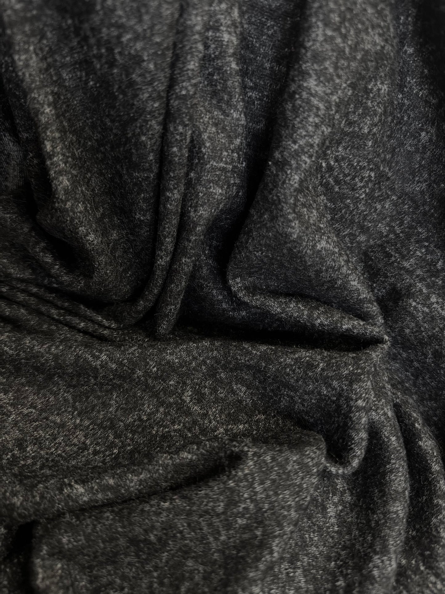 Textured Sweater Knit - Marled Charcoal