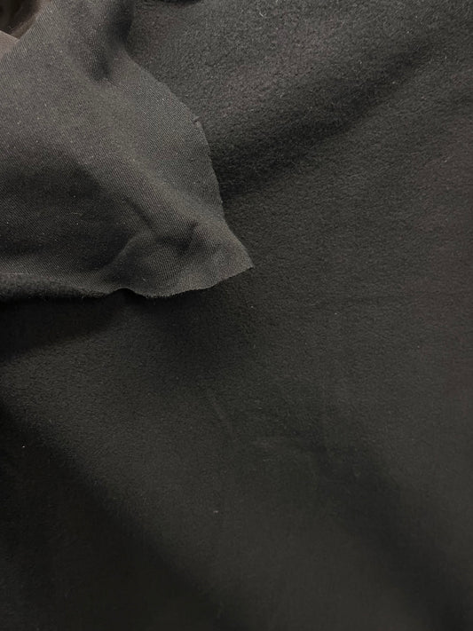 Cotton Brushed French Terry - Jet Black