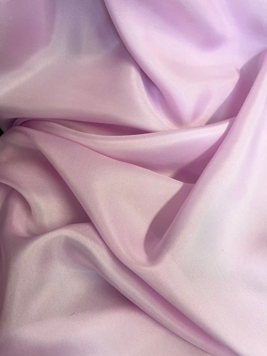 100% Silk Wide Habotai Lining - Peony Pink