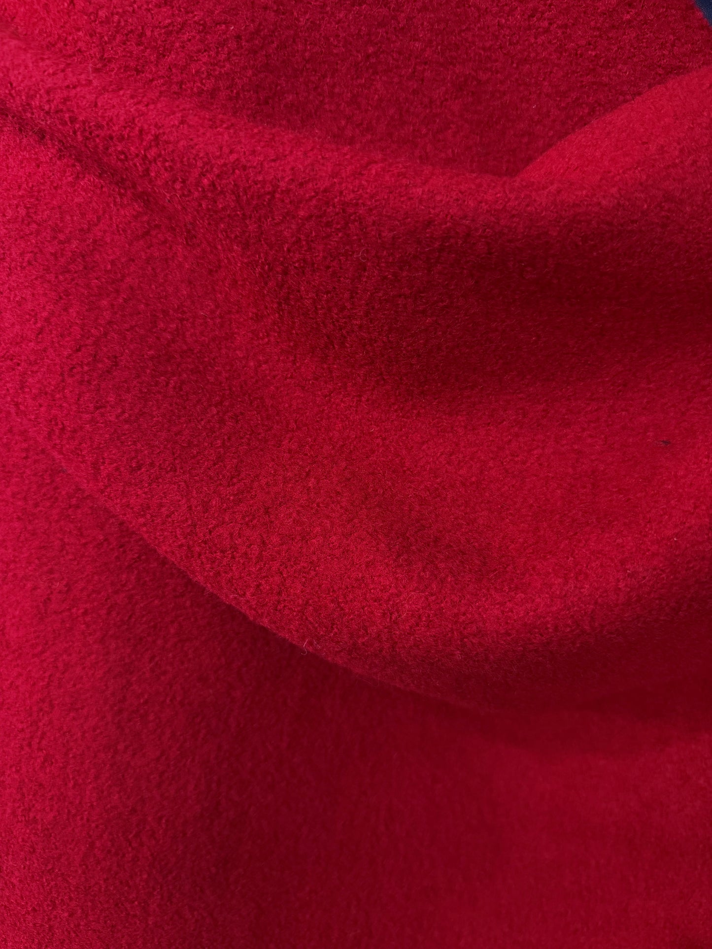 American Heritage - Heavy Weight Wool Blend Jersey Boucle - True Red